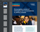 Encouraging a sense of belonging and connectedness in primary schools