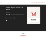 General Physics Remote Lab Manual