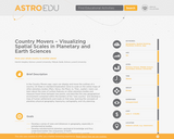 Country Movers – Visualizing Spatial Scales in Planetary and Earth Sciences