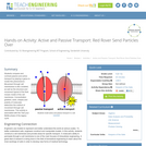 Active and Passive Transport: Red Rover Send Particles Over