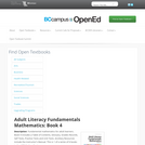 Adult Literacy Fundamentals Mathematics: Book 4