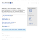 Workplace Core Computing Course - SkillsCommons Repository