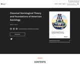 Classical Sociological Theory and Foundations of American Sociology