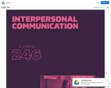 Interpersonal Communication Textbook