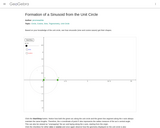 Formation of a Sinusoid from the Unit Circles