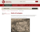 Reading Like a Historian: Battle of Lexington